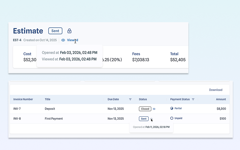 KonstructIQ document engagement tracking